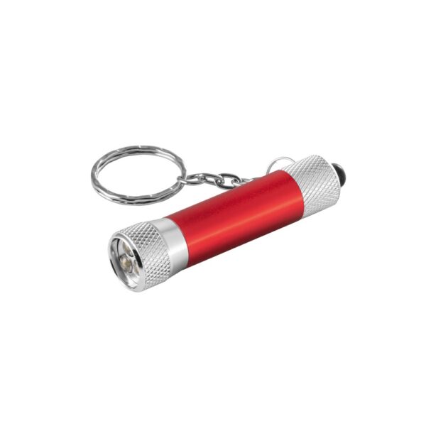 LERGAN. Aluminium keyring with a 3 LED flashlight