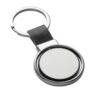 ALBRIGHT. Metal and PU keyring suitable for customisation by doming