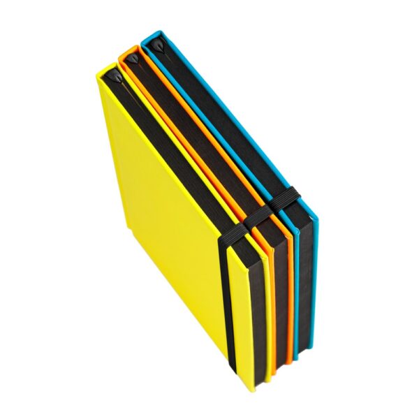 93269_a WATTERS. A5 notebook in fluorescent PU with lined pages