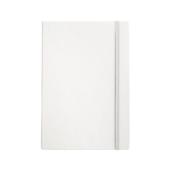 MILKY. A5 notebook with rigid cover in 100% recycled paper