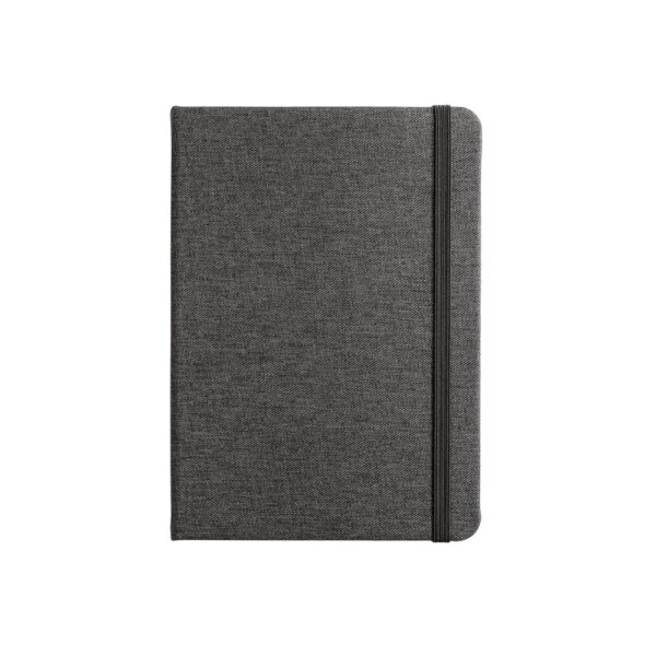 BOYD. A5 notebook in recycled polyester (100% rPET) with lined sheets