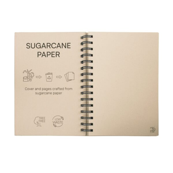 93287_104-d PROUST. A5 notebook with rings, hard cover, made of sugar cane paper (80% sugar cane) with plain pages