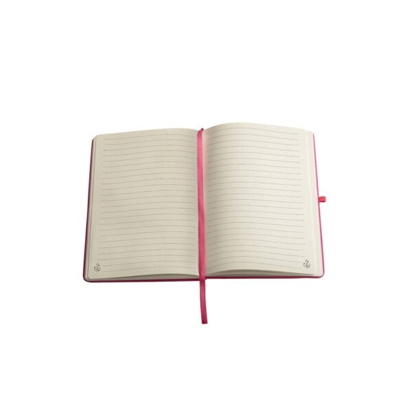 93297_102-c ANNE. A5 notebook in recycled polyester (100% rPET) with lined pages