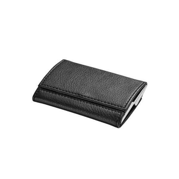 LONE. Double card holder in metal and PU