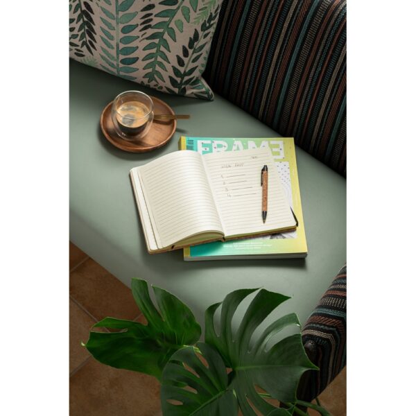 93578_amb FREUD. A5 notepad and ballpoint pen set in cork