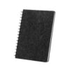 MISHIMA. A5 notebook with semi-hard cover in recycled felt (100% rPET) with rings and lined pages