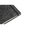 BALDWIN. A5 notepad with recycled felt cover (100% rPET) and lined pages in 100% recycled paper