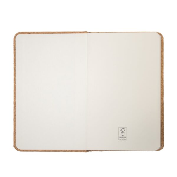 HAWKINS. Pocket cork notebook with 160 plain pages