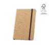 HAWKINS. Pocket cork notebook with 160 plain pages