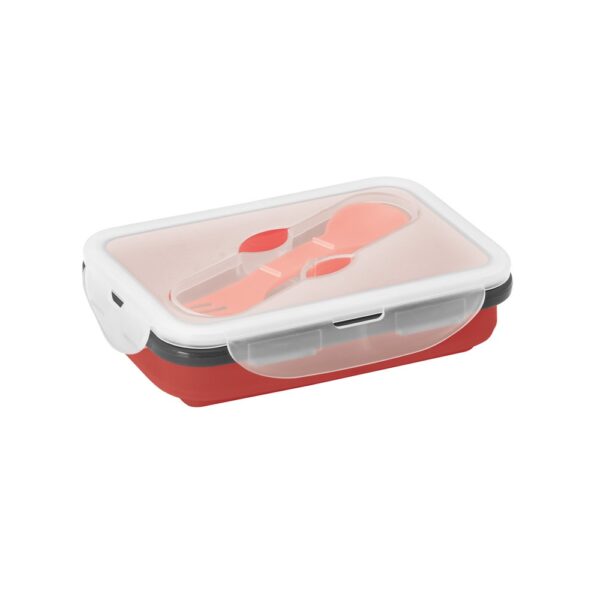 SAFFRON. Lunch Box. Retractable hermetic box in silicone and PP 640 mL