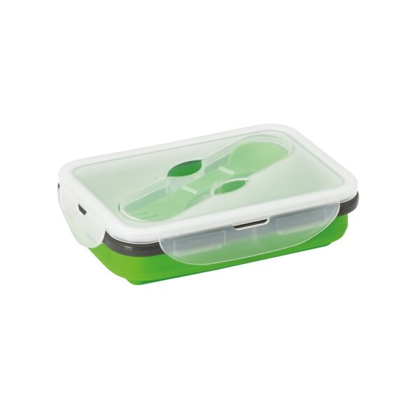 SAFFRON. Lunch Box. Retractable hermetic box in silicone and PP 640 mL