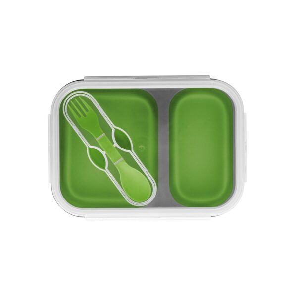 DILL. Lunch Box. Retractable hermetic box in silicone and PP (480 and 760 mL)