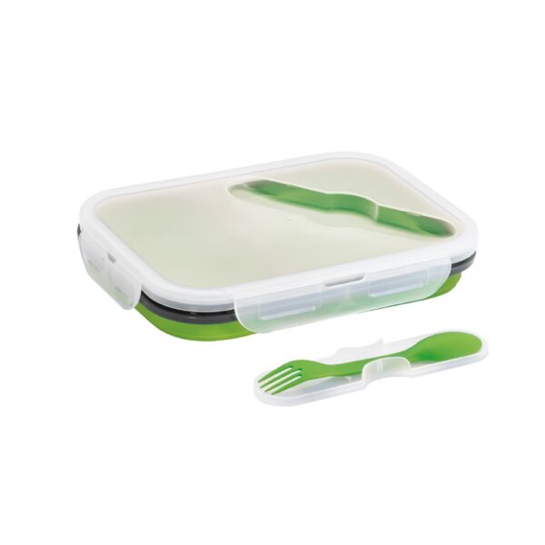 DILL. Lunch Box. Retractable hermetic box in silicone and PP (480 and 760 mL)