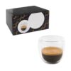 EXPRESSO. Borosilicate glass coffee set with 2 glasses