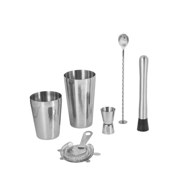 BRAMBLE. 6-piece stainless steel cocktail set