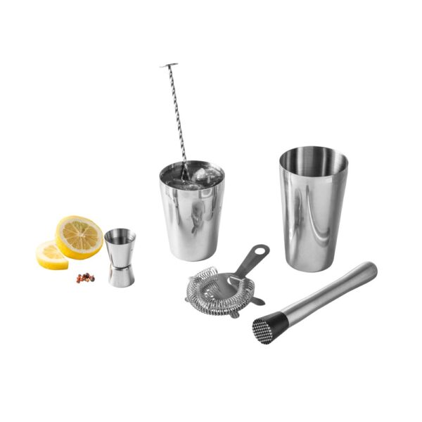 BRAMBLE. 6-piece stainless steel cocktail set