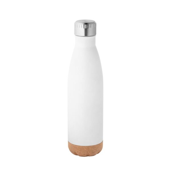 SOLBERG. Stainless steel thermos and cork base 560 mL