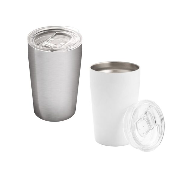 94242_set SLIDER. Stainless steel sublimation travel cup 380 mL
