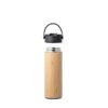 LAVER. Thermos bottle in bamboo, stainless steel and PP 440 mL