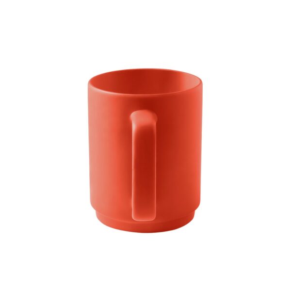 MIGHTY. Ceramic mug with cylindrical body 330 mL