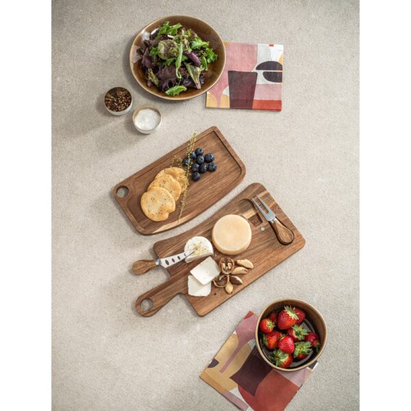 94293_amb CASSIA. Acacia wood cheese board with handle