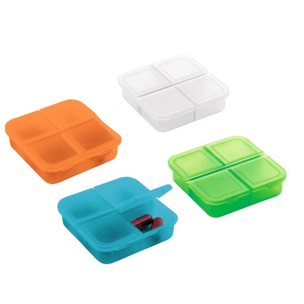 ROBERTS. Pill box with 4 dividers
