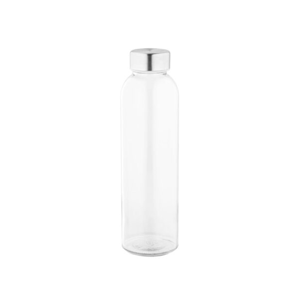 SOLER. Sublimation glass bottle and stainless steel cap 500 mL