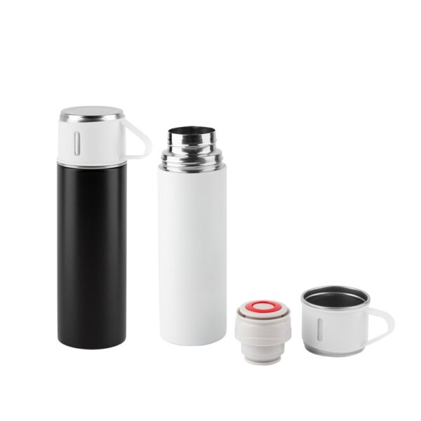 94348_set COMANECI. Double-walled stainless steel bottle (90% recycled) with matte finish 490 mL