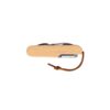 RYKER. Multifunctional bamboo and stainless steel pocket knife with PU handle