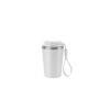 SPITZ. Stainless steel travel mug (90% recycled) with PP outer wall and matte finish 440 mL