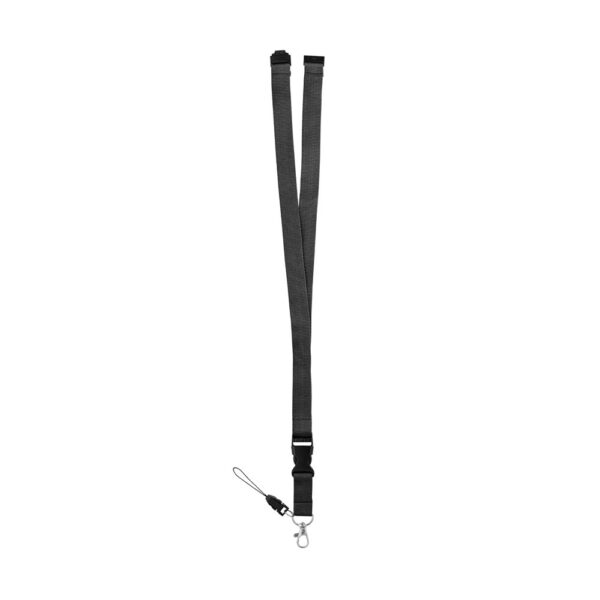 MURRAY. Polyester lanyard with metal carabiner
