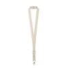 BALLINA. 100% cotton lanyard with metal carabiner