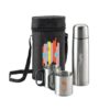 DURANT. Stainless steel thermos and mugs set