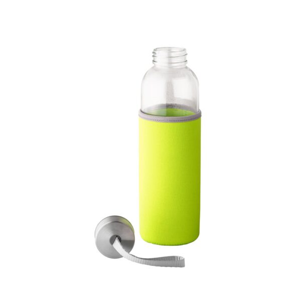 RAISE. Glass and stainless steel Sport bottle 520 mL