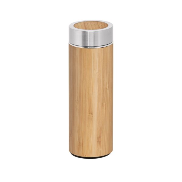 NATUREL. Bamboo and stainless steel (90% recycled) thermal bottle 430 mL