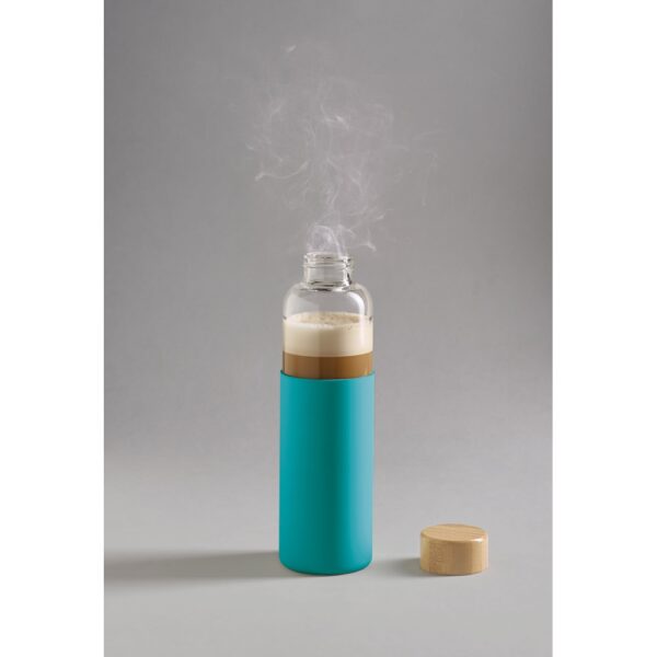 94699_124-e DAKAR. Bamboo and borosilicate glass bottle 600 mL