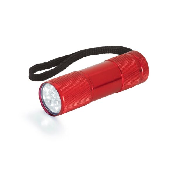 FLASHY. Aluminum flashlight with 9 LEDs