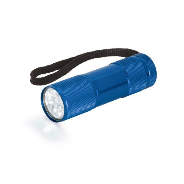 FLASHY. Aluminum flashlight with 9 LEDs