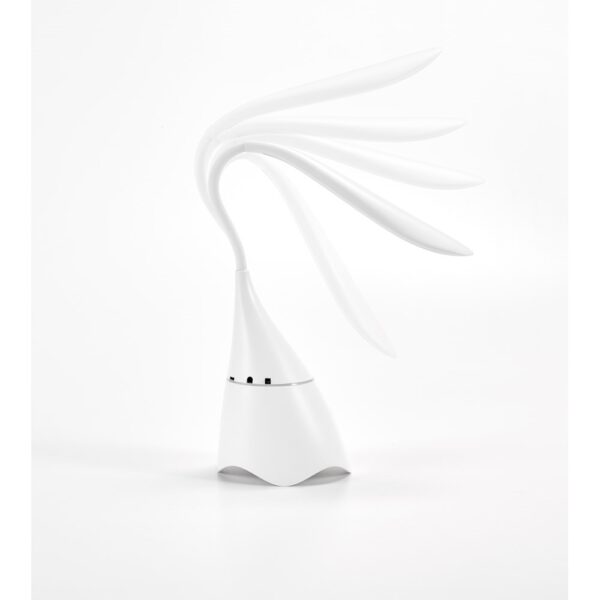 GRAHAME. Portable desk lamp with speaker and 5-hour battery life in recycled ABS (100% rABS)