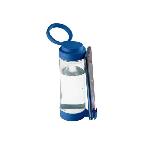 QUINTANA. Glass sports bottle with PP cap 390 mL