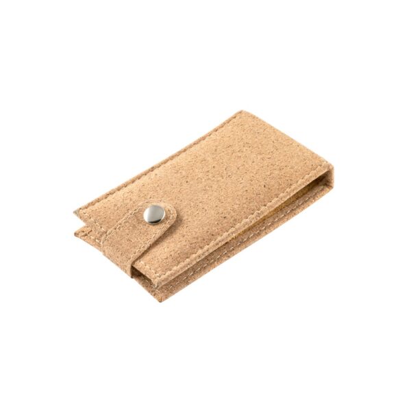 ZENA. Stainless steel manicure set in cork pouch