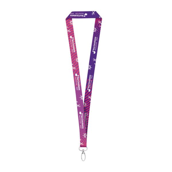 94977_set MANILA. SET Lanyard SUBLIMATION Long II (20 mm) with Oval Carabiner 20 mm