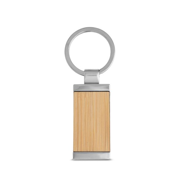 HOMER. Rectangular bamboo keyring
