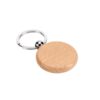 95094_160 STEWIE ROUND. Round keyring in beech wood