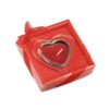 95817_set SWEET. Heart-shaped candle and glass base