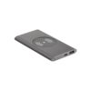 CASSINI. Power bank 4.000 mAh with 5W wireless charger in recycled aluminium (100% rAL)