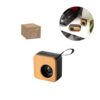 97098_set MAYER. Portable 3W speaker with 4h battery life in bamboo and recycled ABS (100% rABS)