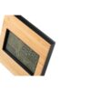 BROMLEY. Desktop weather station with LCD screen in ABS and bamboo