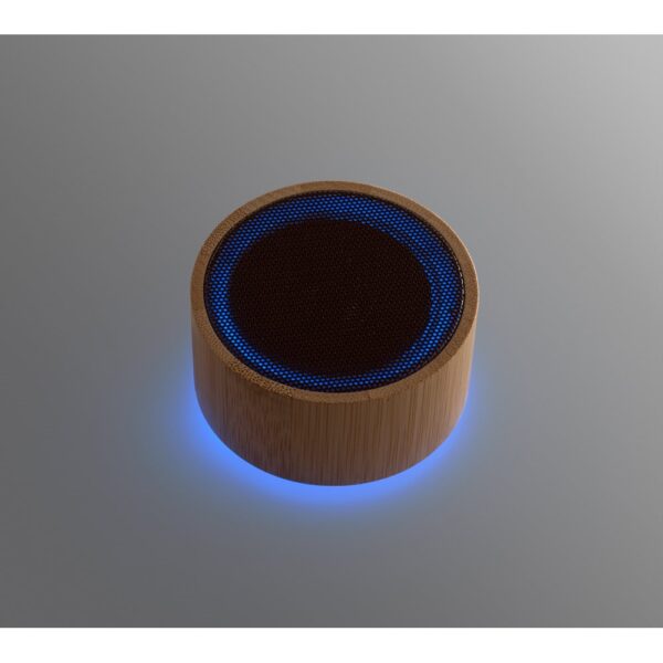 97125_160-c ARBER. Portable 3W speaker with 4h battery life in bamboo and recycled ABS (100% rABS)