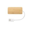 MOSER. HUB with 2 USB-A and 1 USB-C ports in bamboo